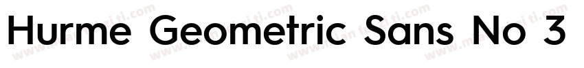 Hurme Geometric Sans No 3 Light字体转换